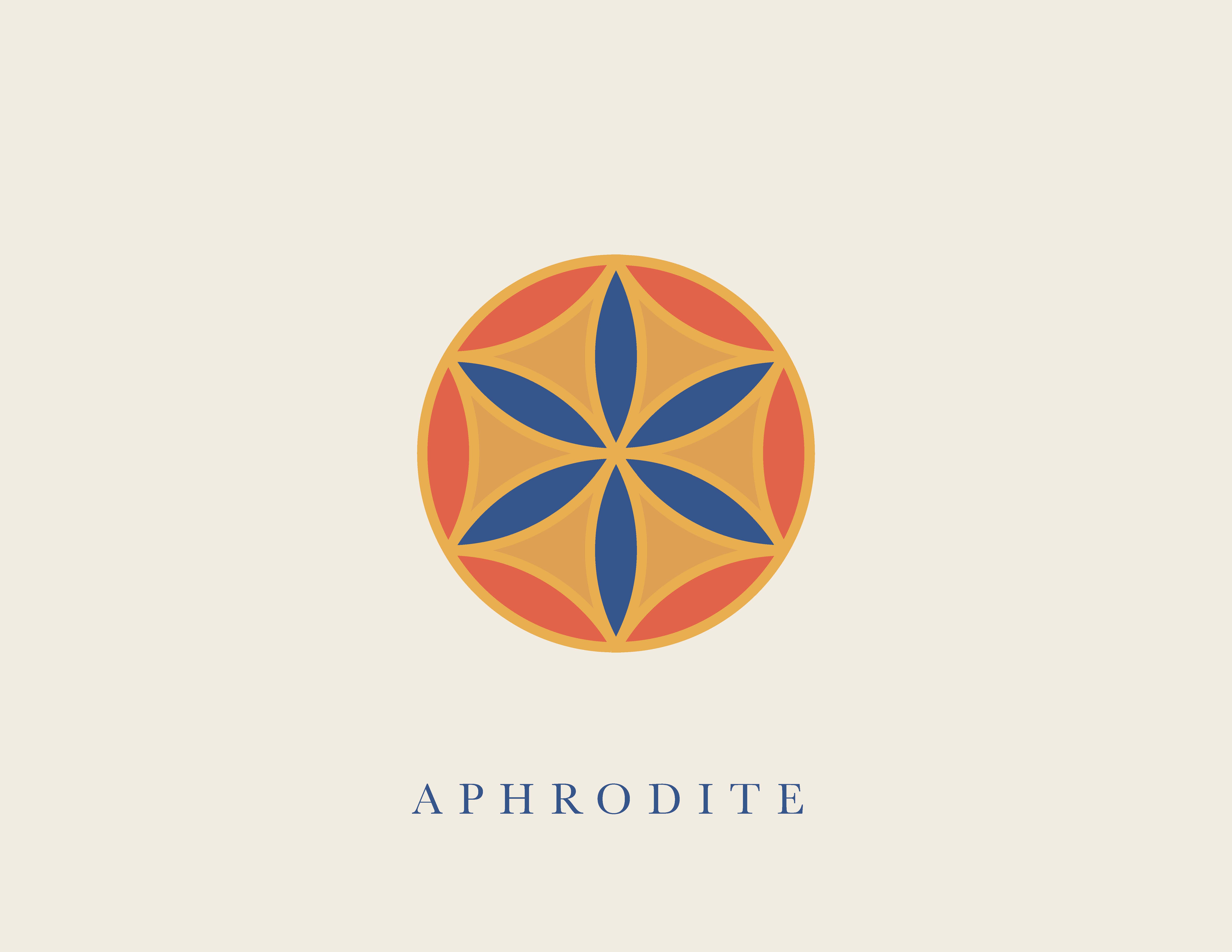 Aphrodite geometric flower symbol